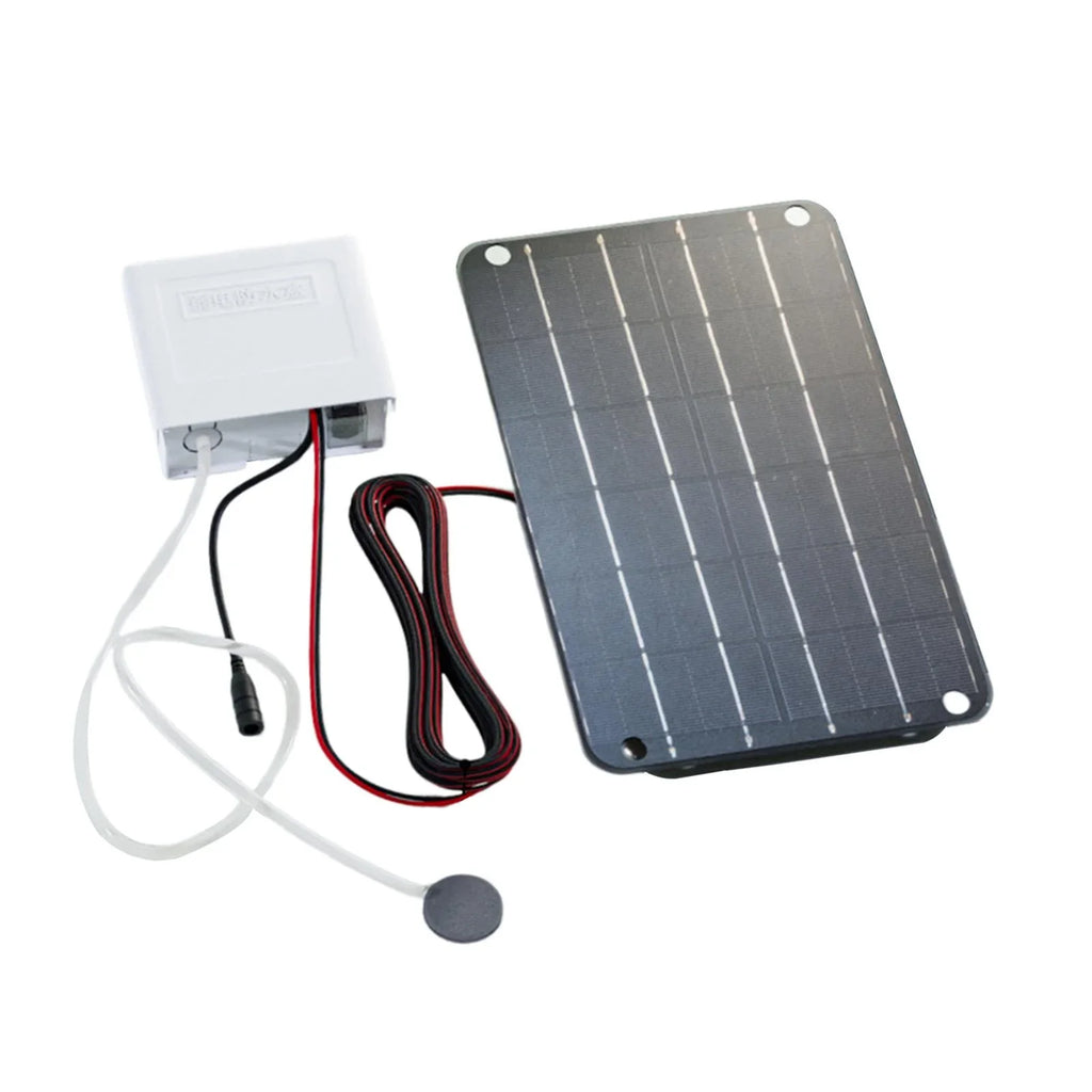Colaxi Solar Air Pump,Aquarium Air Pump Oxygenator Silent Eco Friendly,6V Solar Pond Aerator Solar Powered Pond Pump for Hydroponics