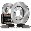 Power Stop Rear Stock Replacement Brake Pad and Rotor Kit KOE8021 Fits 2019 Infiniti QX60