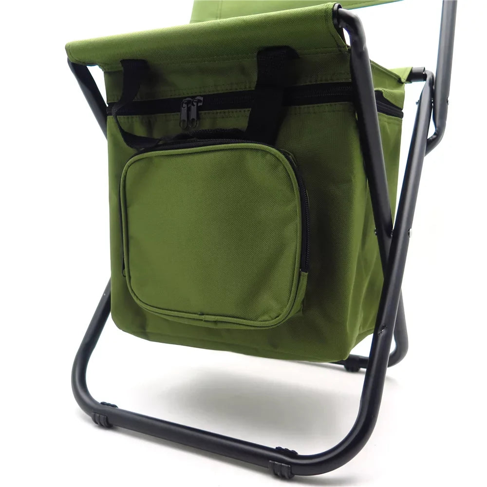 HTTMT- New Multi-use Backpack Chair Stool with Cooler Bag Hiking Fishing Camping Picnic
