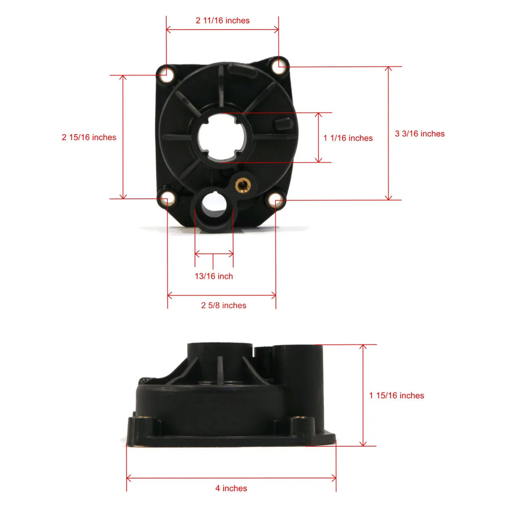 The ROP Shop | Water Pump Impeller Kit For 1979 Evinrude 75 75943R Outboard With 15" Transom