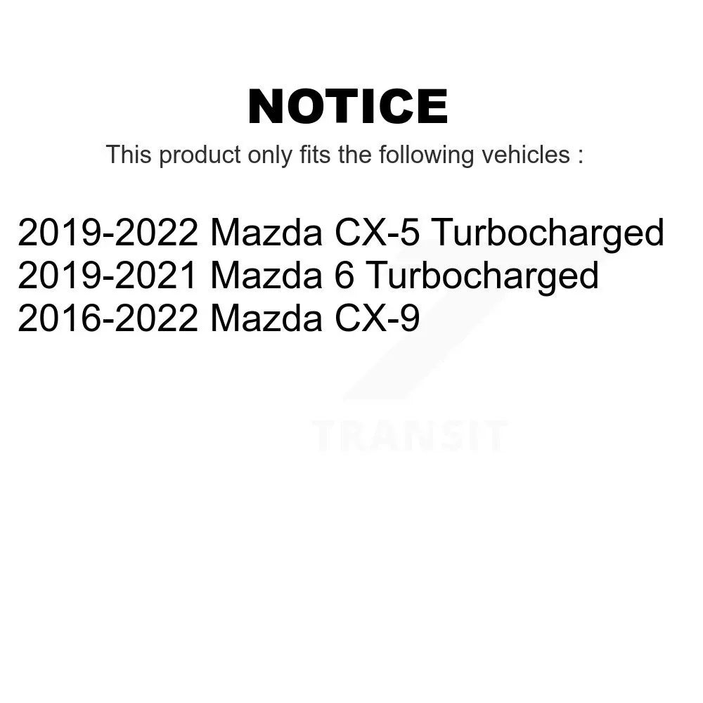 Front Disc Brake Rotors Pair For Mazda CX-5 CX-9 6 K8-101766