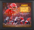 Patrick Mahomes Kansas City Chiefs Framed 15" x 17" AFC Champions Playoff Moment Rushing Touchdown Progression Collage