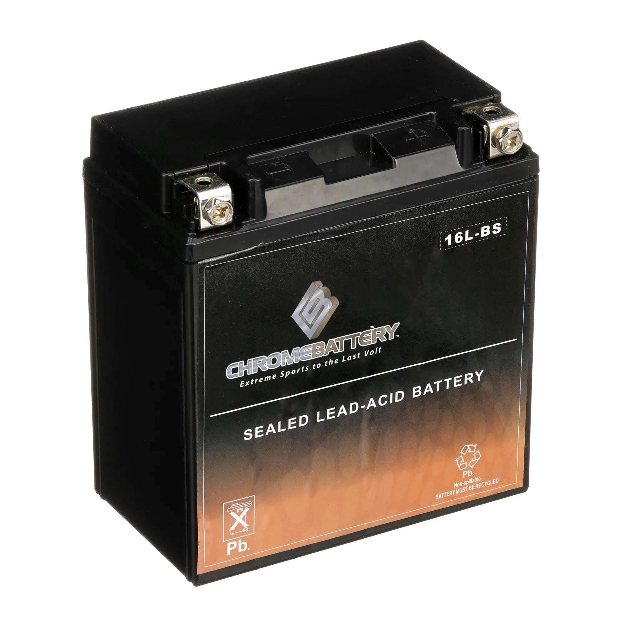 Chrome Battery YTX16L-BS (16L-BS 12 Volt,14 Ah, 230 CCA) Jet Ski Battery for Kawasaki 550cc Js550 Sx 1995