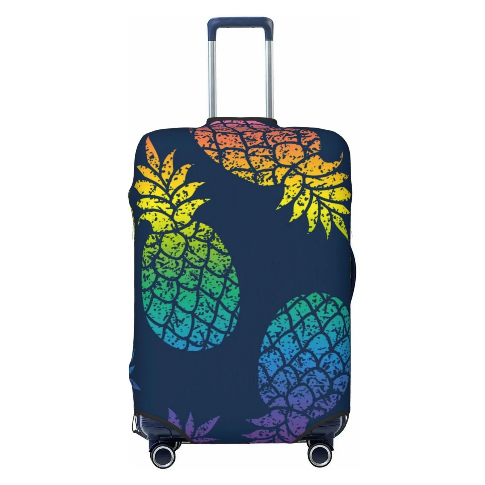 Ocsxa Travel Dust-Proof Suitcase Cover Abstract Bright Pineapple Fruit Retro Print Luggage Cover Protector For 18-32inch