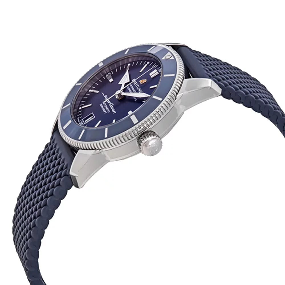 Breitling AB2010161C1S1 Superocean Heritage II Blue Dial Men's Rubber Chronometer Watch Blue - 42 mm