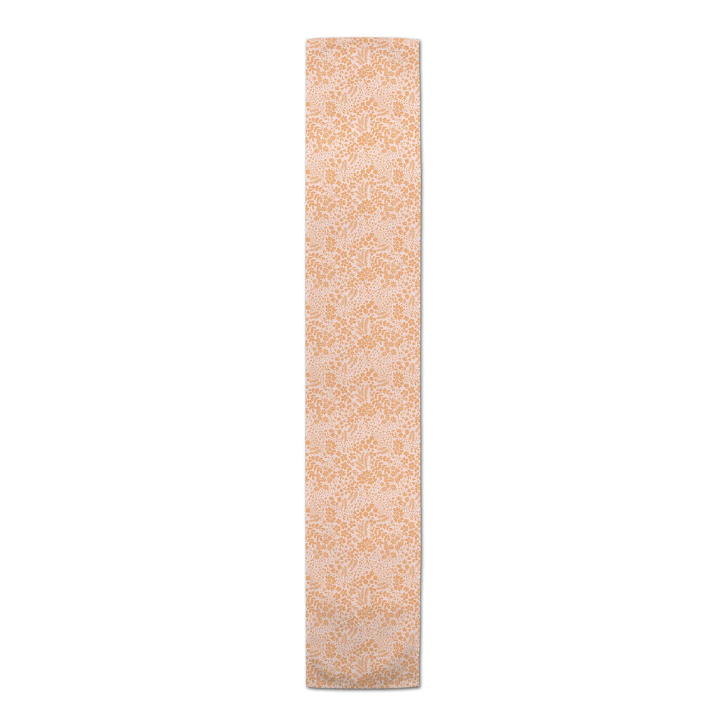 Creative Products Orange Dainty Floral 16 x 90 Cotton Twill Table Runner