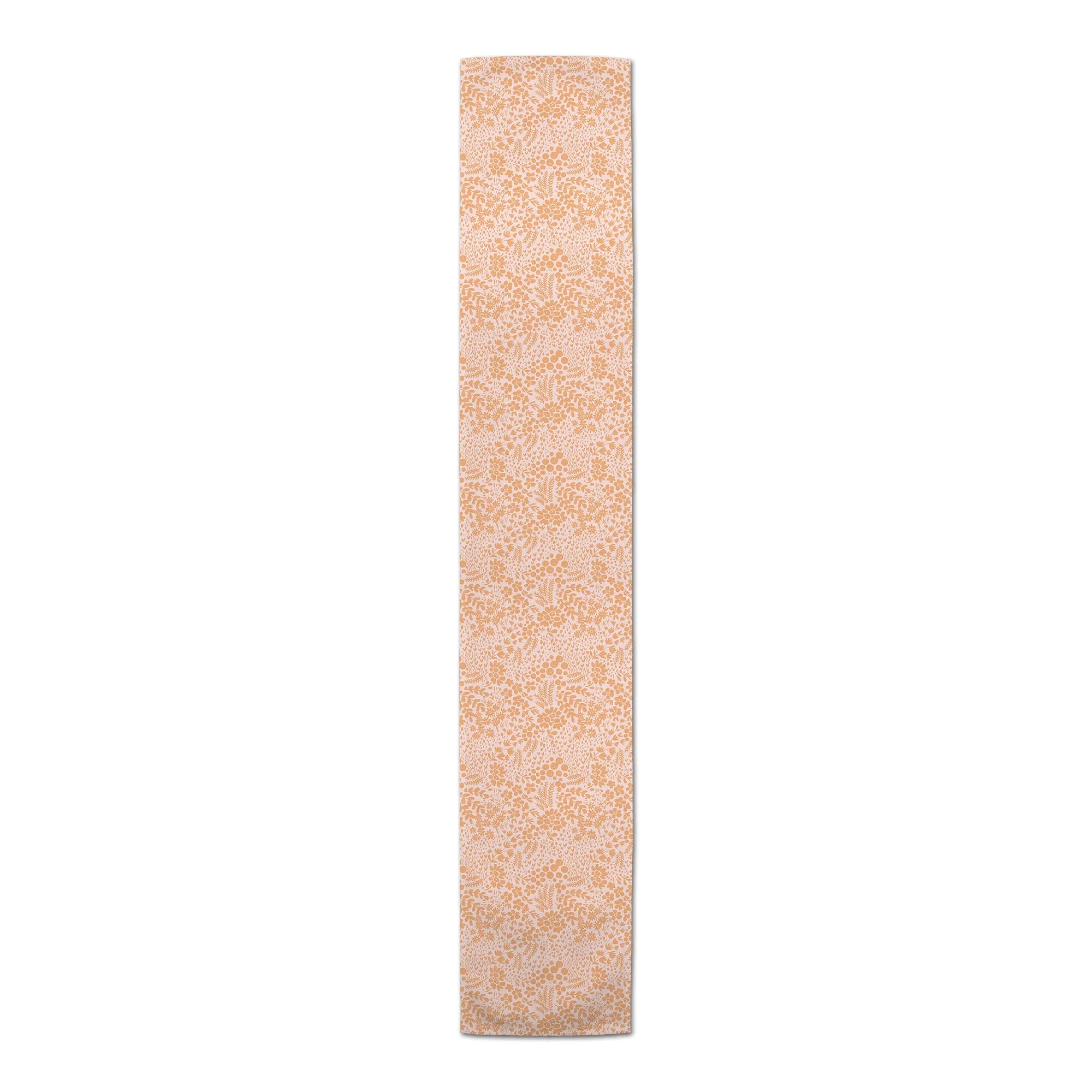 Creative Products Orange Dainty Floral 16 x 90 Cotton Twill Table Runner