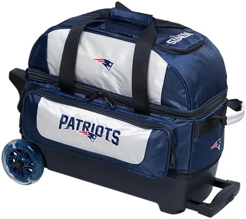 KR Strikeforce NFL New England Patriots Two Ball Bowling Roller Bag