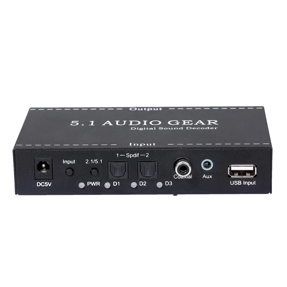 Dazzduo Digital Audio Decoder,3.5mm Audio Output Sound Decoder Audio Audio Audio Sound Decoder Audio Converter 3.5mm Support Dolby US Dolby US Output Support Dolby Converter 3.5mm Audio