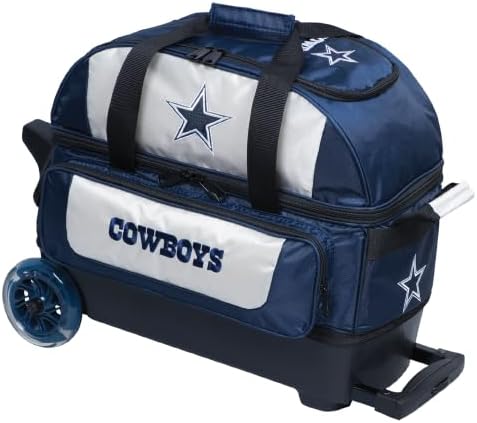 KR Strikeforce NFL Dallas Cowboys Two Ball Bowling Roller Bag