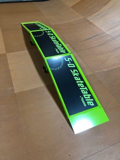 Ramptech 5-0 Fly Box Combo (3 - Skate Tables) Weatherproof, Heavy-Duty Indoor and Outdoor Skateboard Ramp - Portable, Modular, Expandable, Connectable Skateboard ramp
