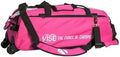 One Size Pink/Black Clear Top 3 Ball Roller Bowling Bag