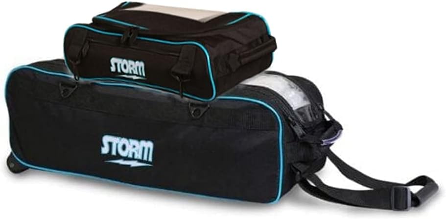 Storm Tournament 3 Ball Deluxe Tote Roller- Black/Blue
