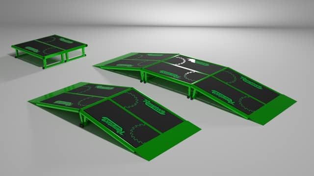 Ramptech 5-0 Skate Table (2' Wide x 4' Long) - Weatherproof, Heavy-Duty Indoor and Outdoor Skateboard Ramp - Portable, Modular, Expandable, Connectable Skateboard ramp