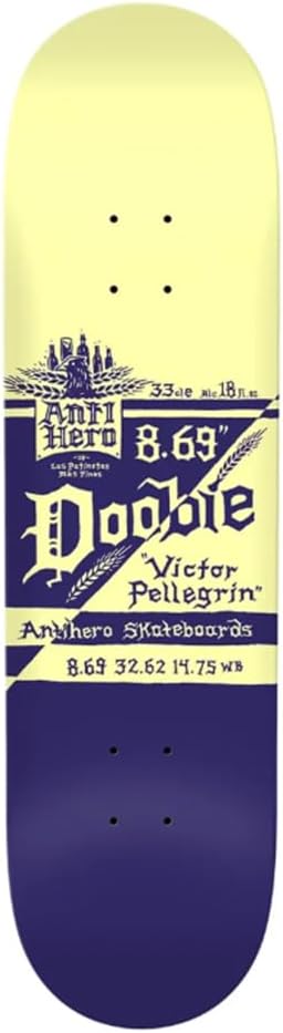 Anti Hero Skateboard Deck Doobie Mas Refrescos Purple 8.69" x 32.62"