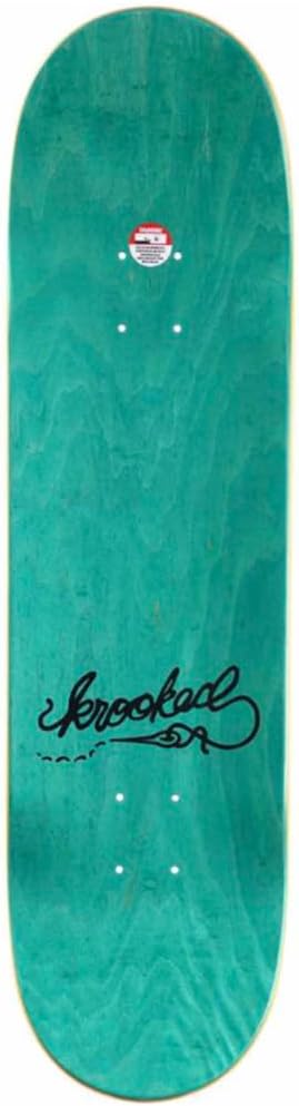 Krooked Skateboard Deck Firebirds True Fit Green 8.5" x 31.35"