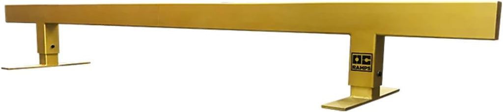 OC Ramps 24k Rail (Gold) - Portable Adjustable Skateboard Rail for Grinding - 8 Foot Length - Height 12-17 inches - for BMX, Scooters, Snowboard and Inline Skaters as Well