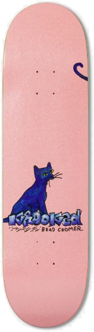 Krooked Skateboard Deck Brad Cromer Kat Pink 8.38" x 32.25"