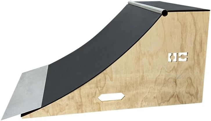 OC Ramps Quarter Pipe (2' Tall x 3' Wide) - Durable Wood Skateboard Ramp Kit - Store Easily in the Garage - Great for Home or Professional Use and also Works for BMX Bikes, Scooters, and Inline Skates