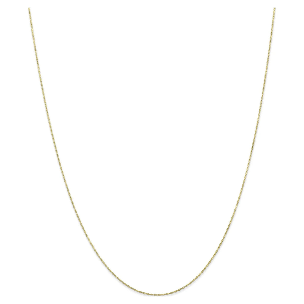 Primal Gold 10 Karat Yellow Gold .5mm Carded Cable Rope Chain