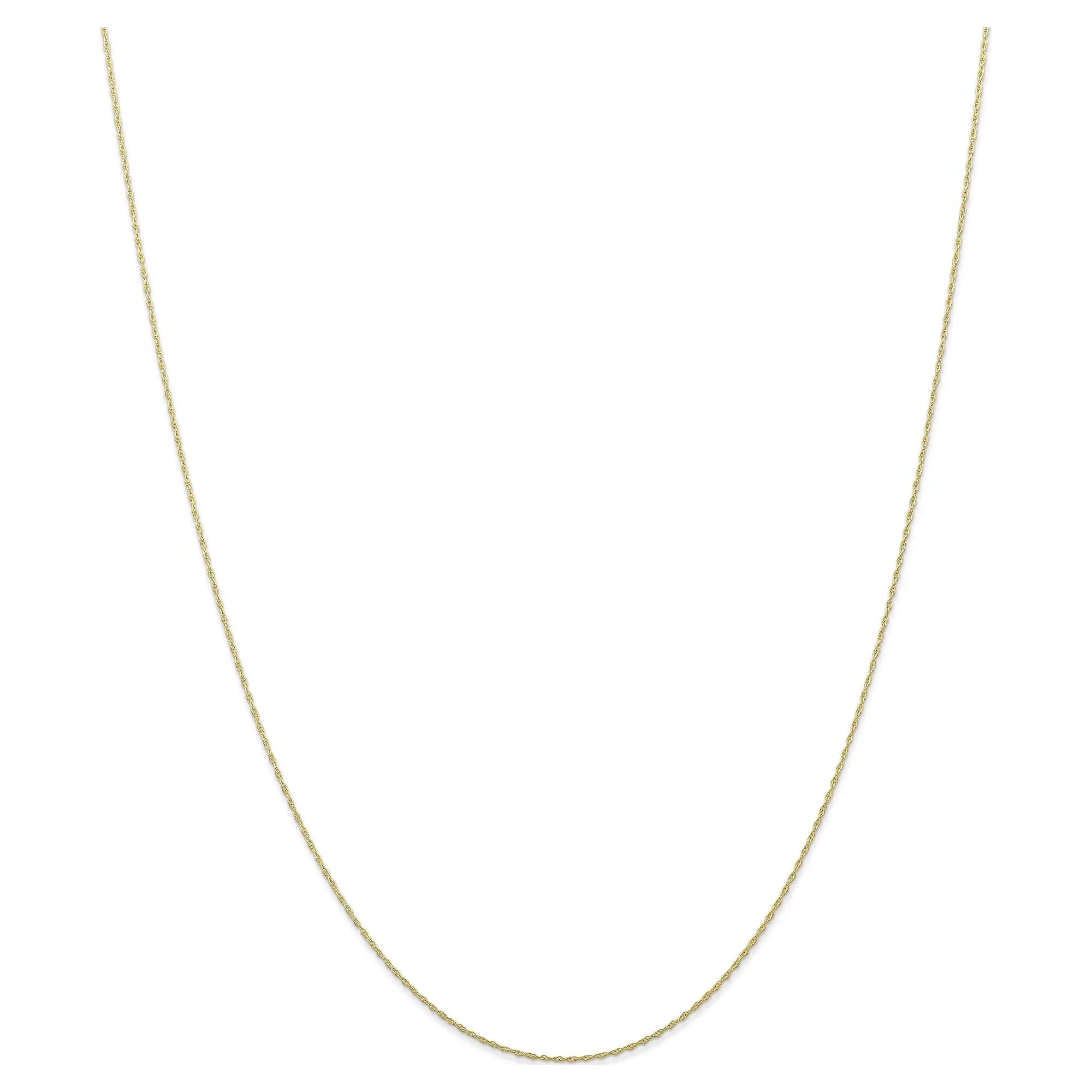 Primal Gold 10 Karat Yellow Gold .5mm Carded Cable Rope Chain