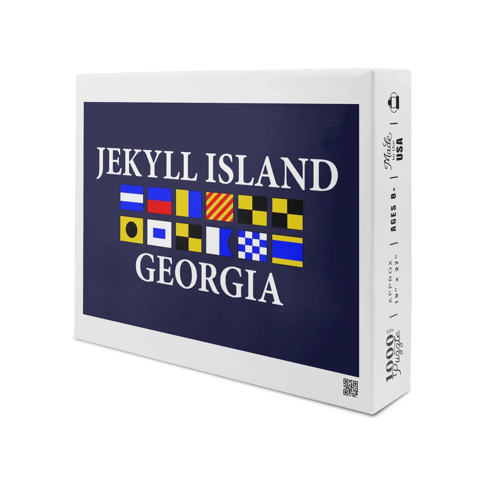 Jekyll Island, Georgia, Nautical Flags (1000 Piece Puzzle, Size 19x27, Challenging Jigsaw Puzzle for Adults and Family, Made in USA)