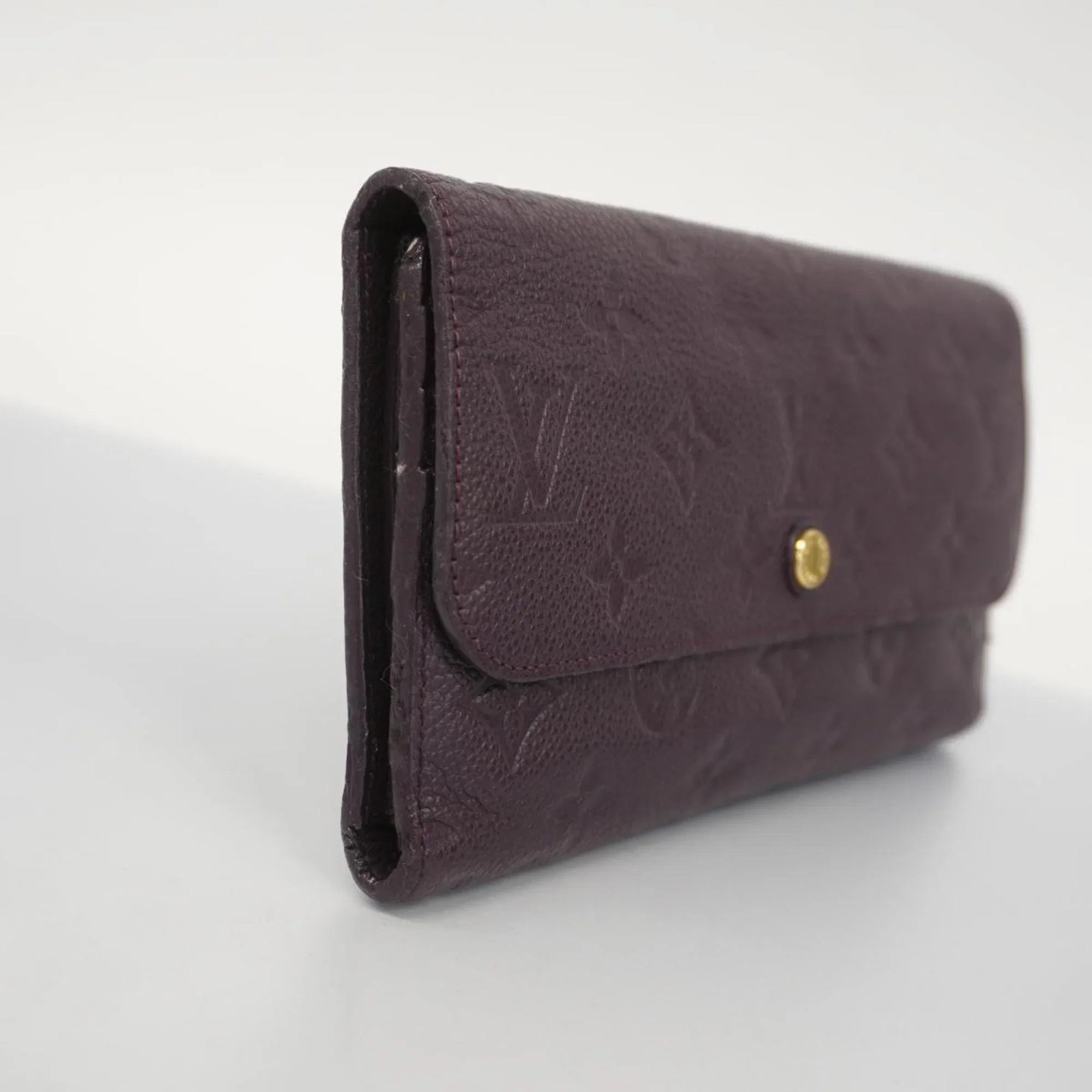 Pre-Owned Louis Vuitton Tri-fold Long Wallet Monogram Empreinte Portefeuille Virtuose M60294 Orb Ladies (Good)