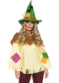 Leg Avenue Womens Halloween Costume Scarecrow Poncho Set