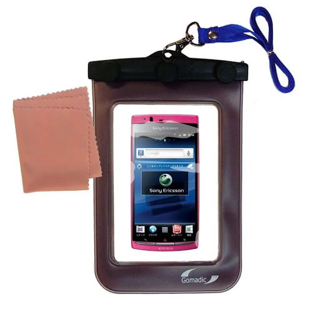 Gomadic Clean and Dry Waterproof Protective Case Suitablefor the Sony Ericsson Xperia Arc HD to use Underwater