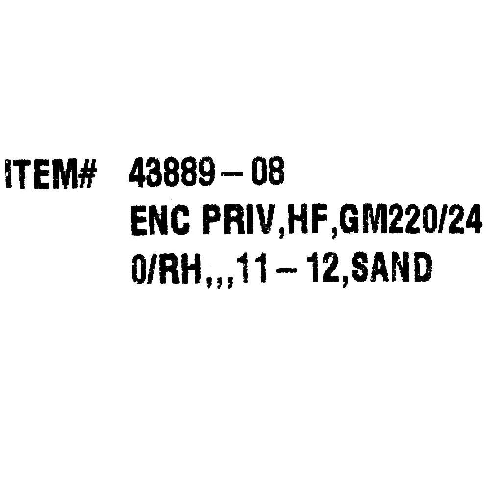 Harris Pontoon Boat Privacy Curtain 2069208 | Grand Mariner 220 Dowco Light Sand 2012