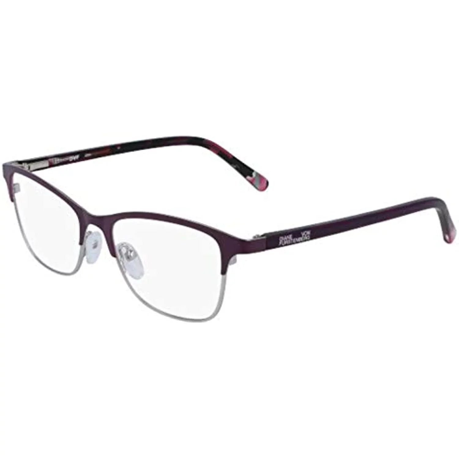 NEW Diane von Furstenberg DVF8073 525 Plum Eyeglasses 50mm with DVF Case