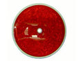Cortina 13-099-32 3-3/8" Dia. Reflector - Center Hole Mount - Red (40 Pack)