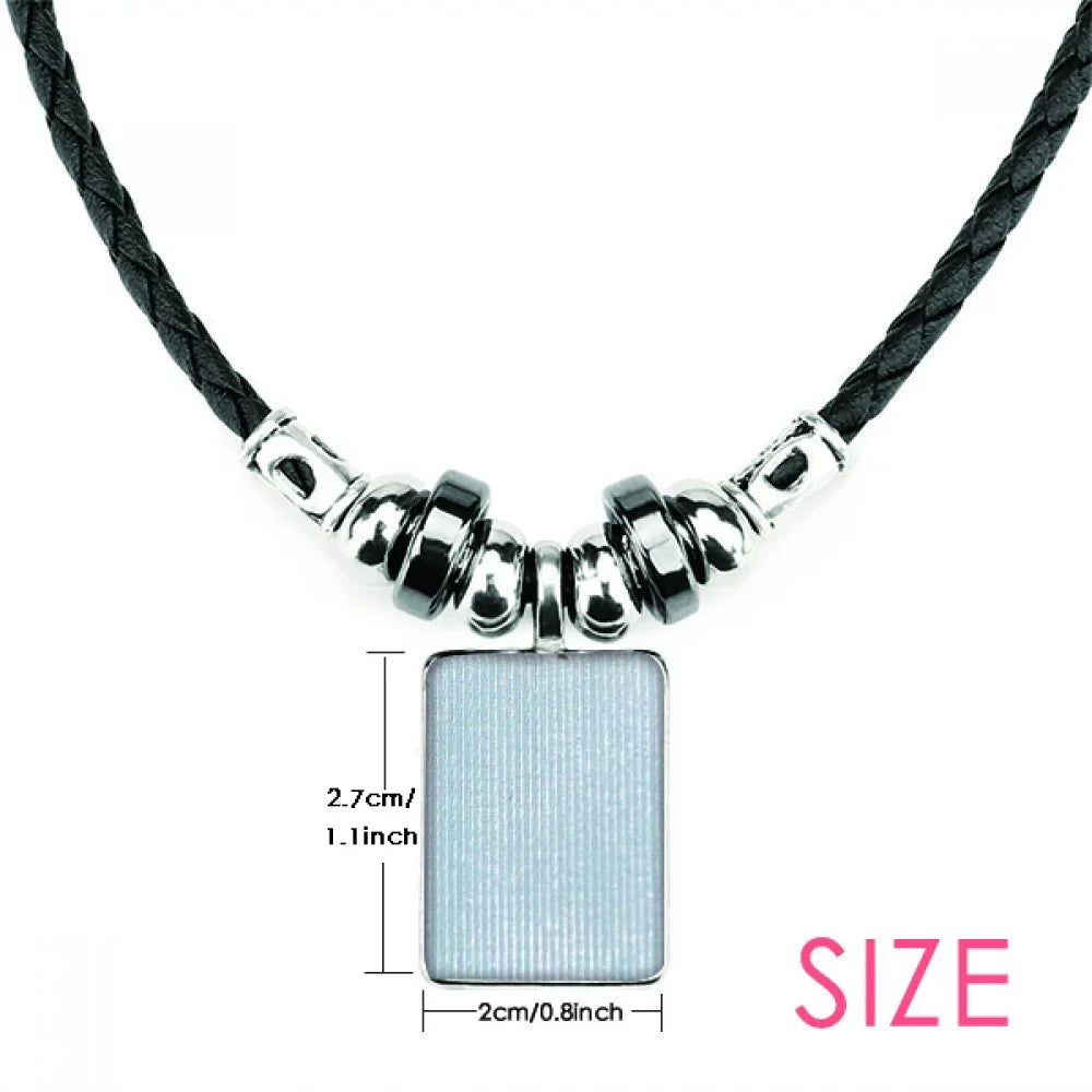 May June Geni Constellation Zodiac Necklace Jewelry Torque Leather Rope Pendant