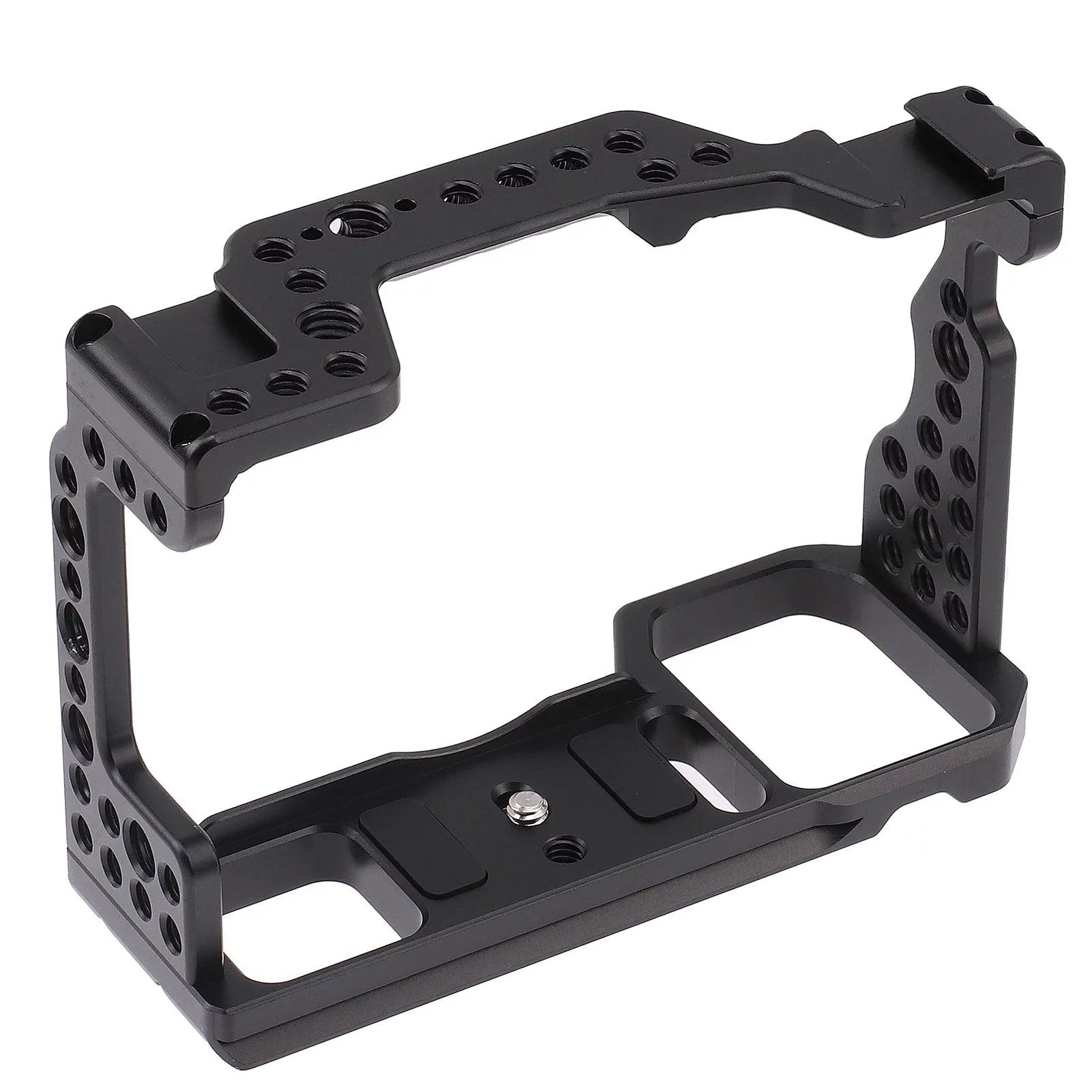 Htovila Camera Cage Aluminum Alloy Video Cage Replacement for Sony A7M3 A7R3 A9 Mirrorless Camera with Cold Shoe Mount 1/4 Inch & 3/8 Inch Screw Holes