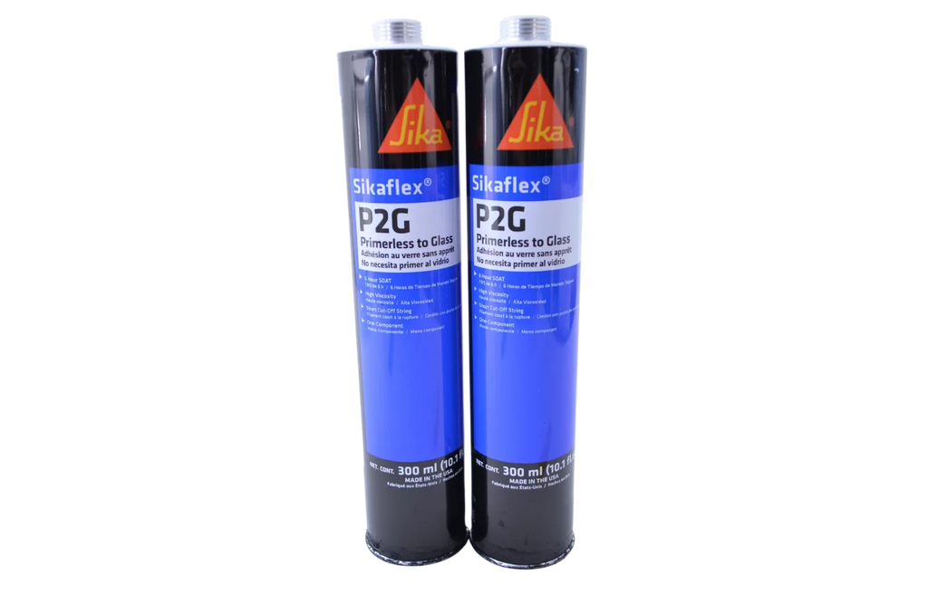 Auto Glass Urethane Adhesive Sealant Primerless to Glass 2 Tubes Sika P2G