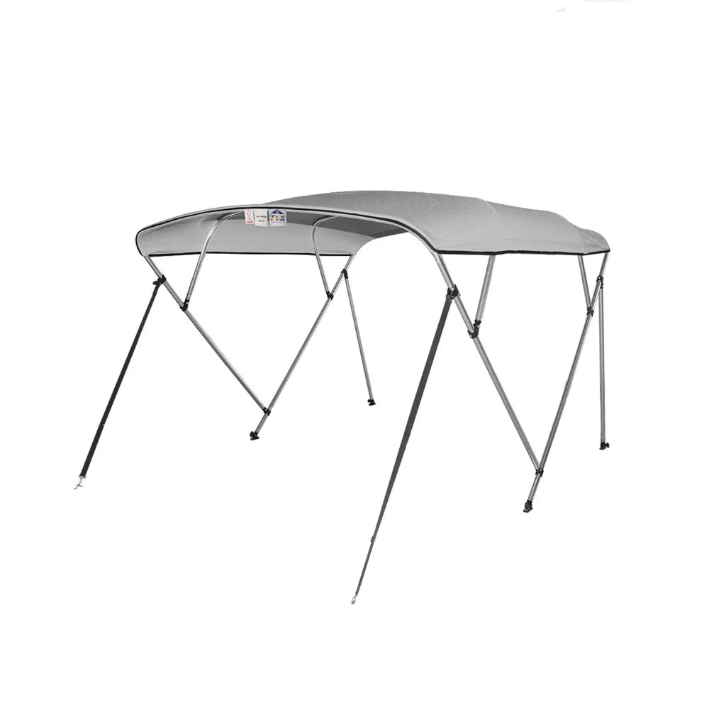 New Pontoon Bimini Top Boat Cover 4 Bow 54" H 67" - 72" W 8 ft. Long Gray