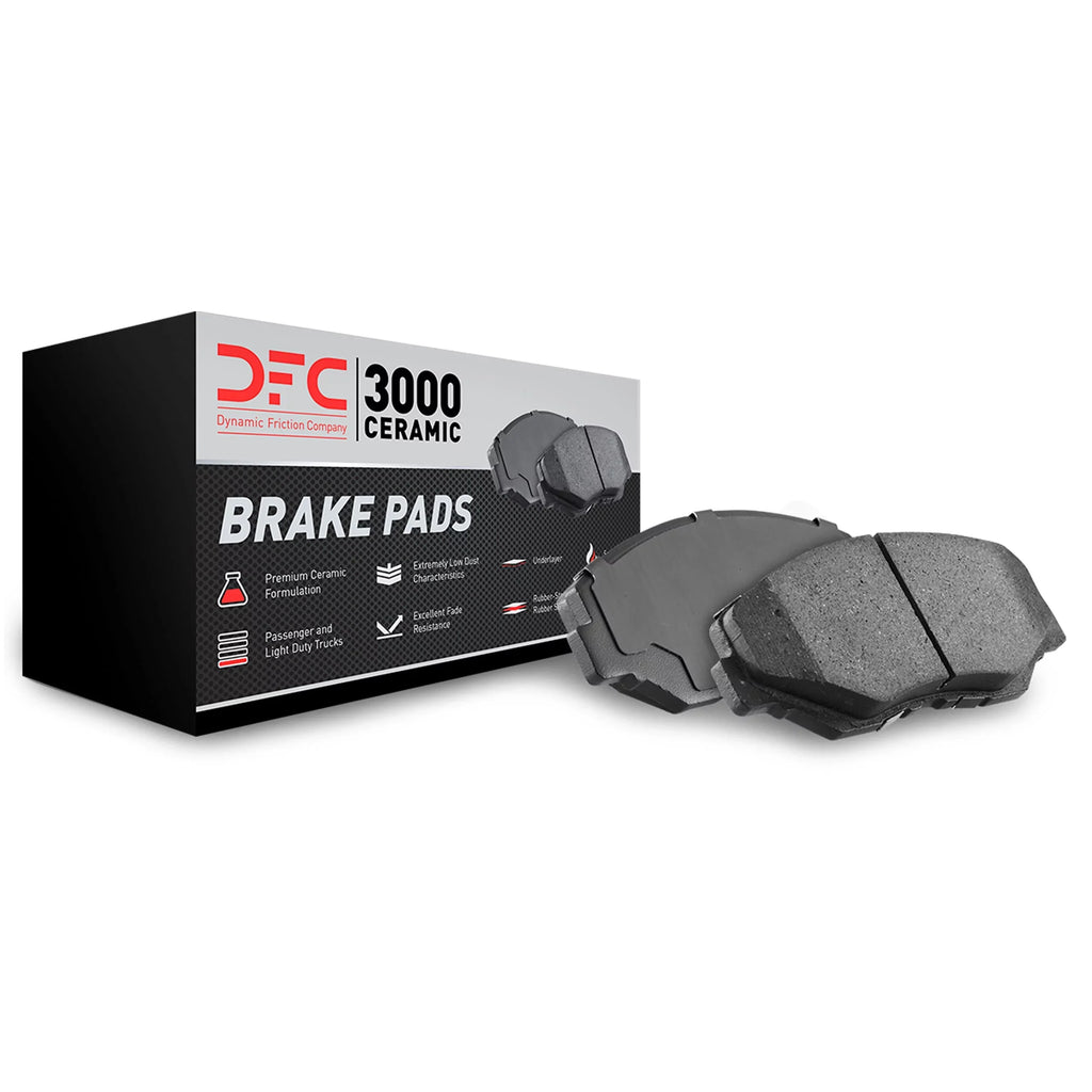 Dynamic Friction Company 3000 Ceramic Brake Pads 1310-0839-00-Front Set For 2000-2002 Audi S4, 2000-2004 Audi A6 Quattro, 2001-2005 Audi Allroad Quattro, 2002-2003 Audi S6, 2002-2004 Volkswagen Passat