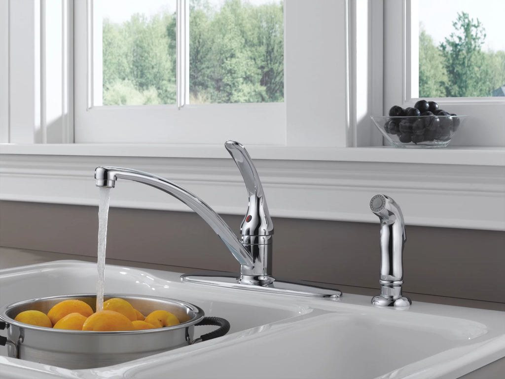 Delta Foundations® Single Handle Kitchen Faucet with Spray