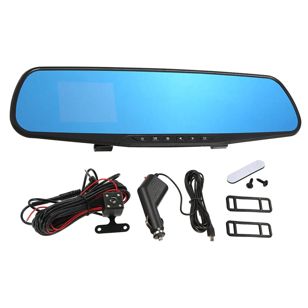 moobody Dual Camera Car Driving Recorder - 1080P Full HD Dual Dash Cam with 170°Wide Angle Lens, Loop Recording, and Motion Detection System for Optimal Security