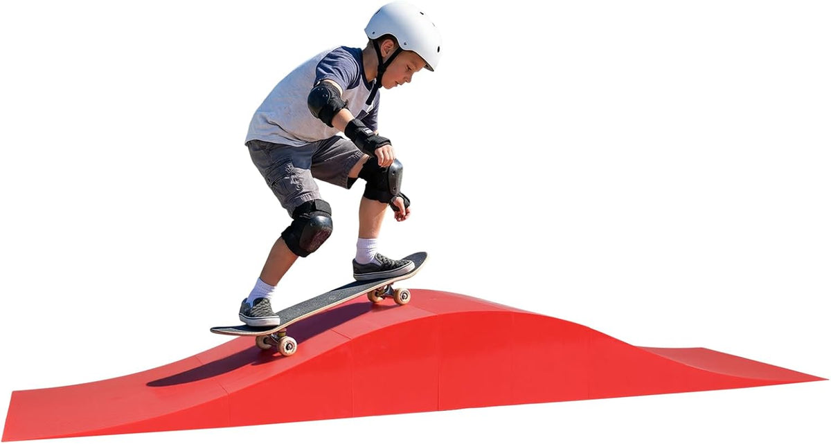 Generic Skate Ramp Track Balance Bike Ramp with 70 Inches Long 330lbs Maximum Weight Capacity for Skateboards Scooter BMX Bikes RC Cars