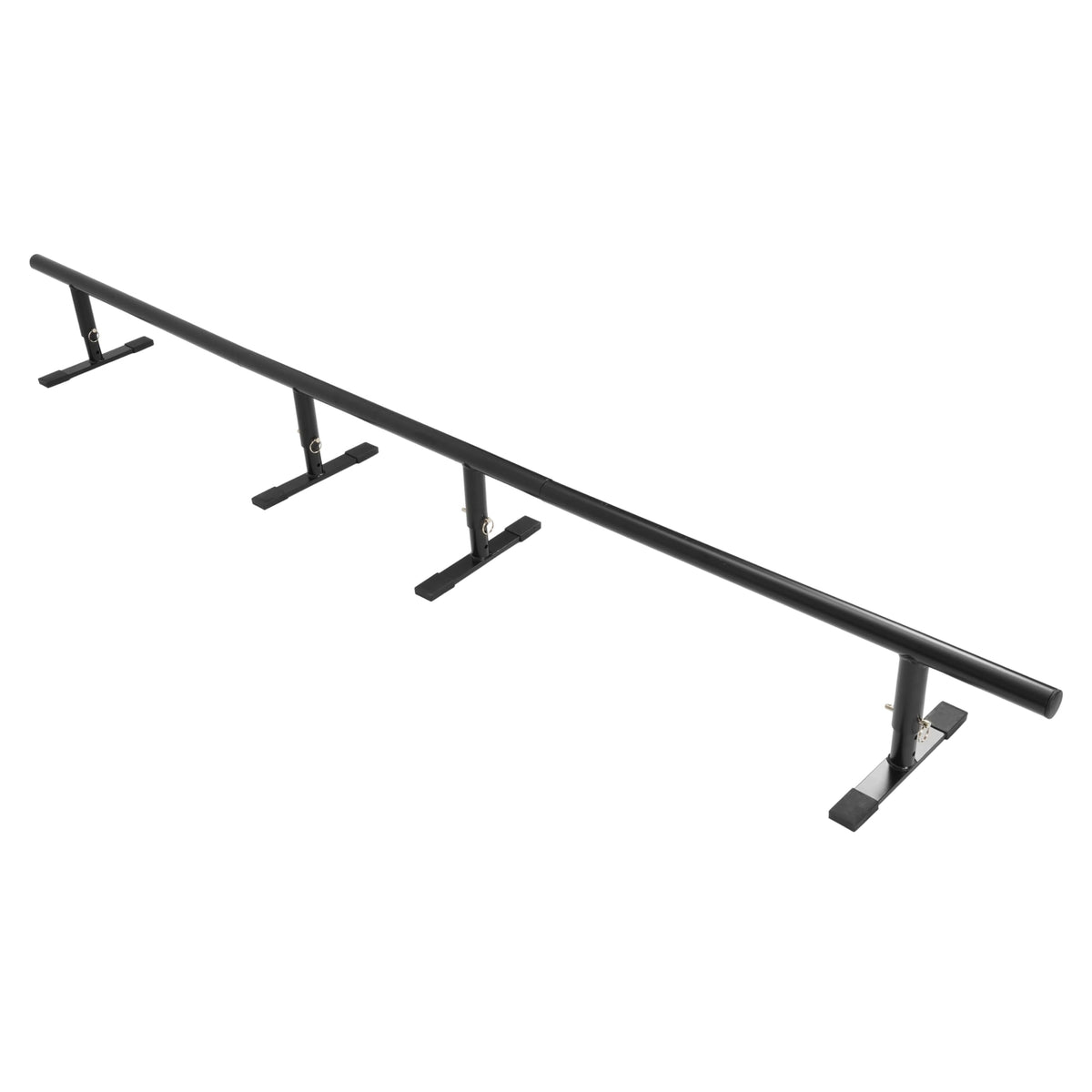 98.8â Round Bar Skate Rail Portable Skateboard Grind Rail Adjustable Height Skate Park Grind Rails for Skateboard, Scooter, Snowboard and Inline Skates Detachable Ramps Rails Steel