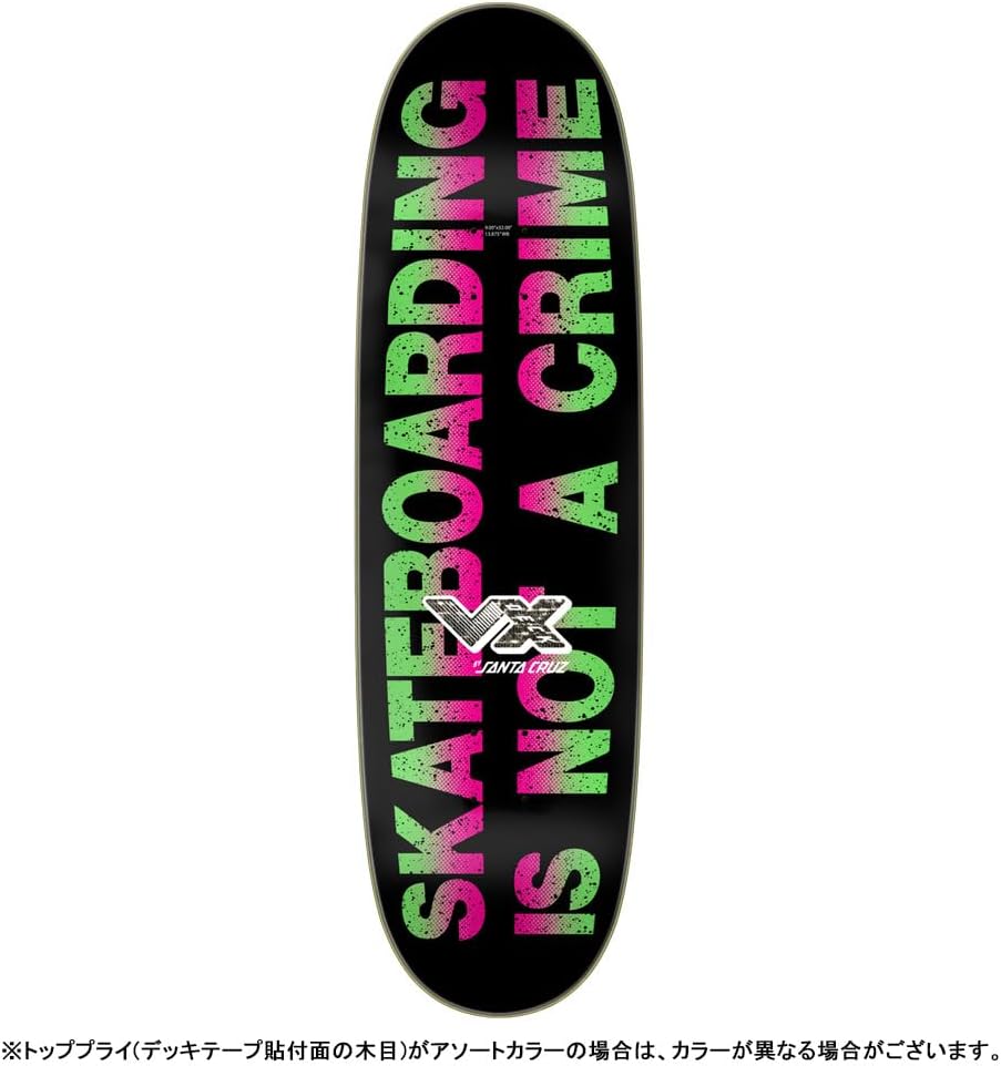 SANTA CRUZ Kendall Street Art Collage VX Deck 9.00in x 32.00in Skateboard Decks