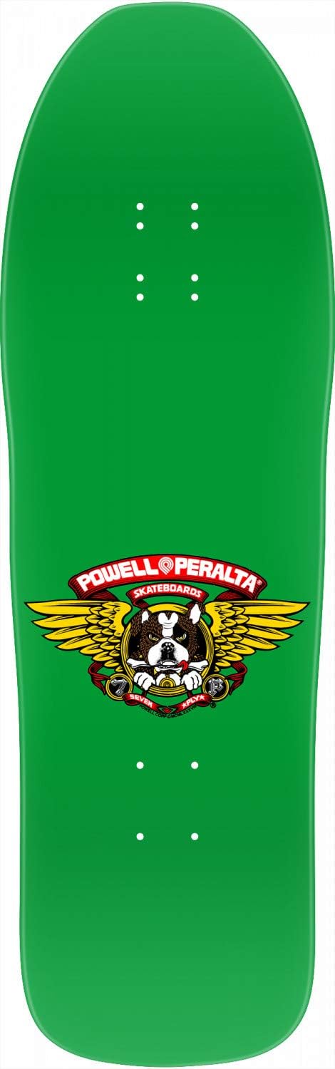 Powell-Peraltaâ¢ Frankie Hill â¢ Bulldog â¢ Green Skateboard Deck, 10" W x 31.5" L, Model: DCPMFHBDG