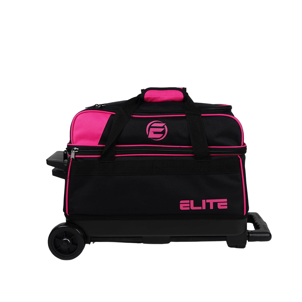 ELITE Basic Bowling Bag Double (2) Ball Roller with Rolling Wheels