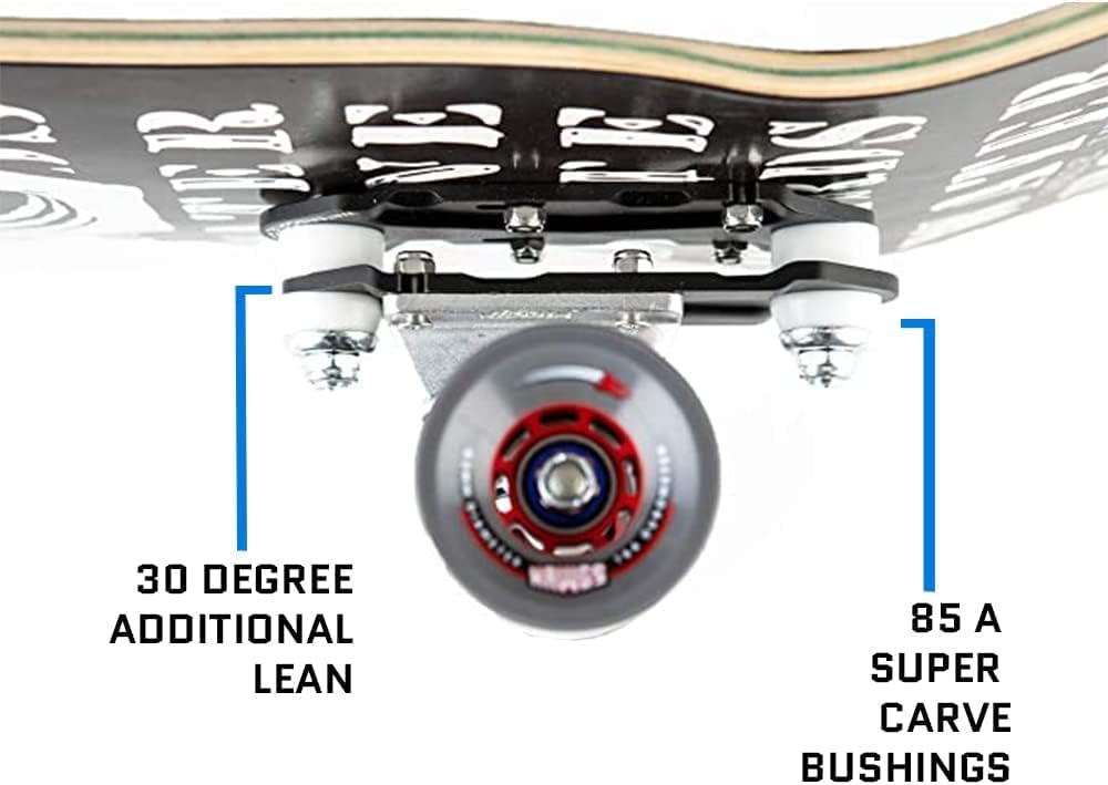 Waterborne Skateboards Surf and Rail Adapter FIN System for 3 Surfskate Trucks Modes - Surf Skate Truck Fits Any Board - Longboard Skateboard Accessories, Surf Skateboard Trucks, Surfskate Skateboard