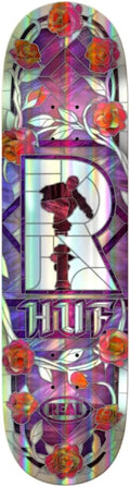 Real Skateboard Deck Huf Holographic Cathedral 8.25" x 32"