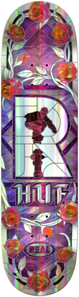 Real Skateboard Deck Huf Holographic Cathedral 8.25" x 32"