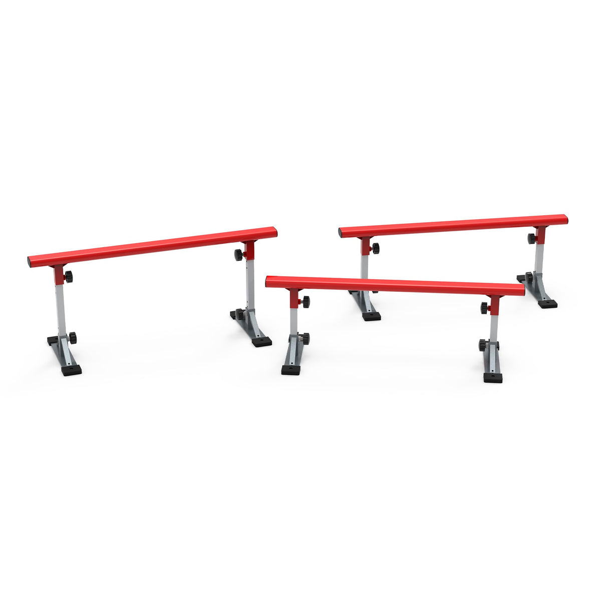 FreshPark Professional Solid Grind Rail - Height Adjustability: 13" - 19" H - Portable, Extendable, Durable Skatepark