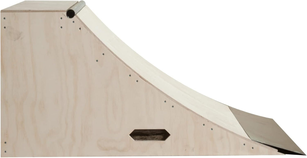 OC Ramps Quarter Pipe (2' Tall x 3' Wide) - Durable Wood Skateboard Ramp Kit - Store Easily in the Garage - Great for Home or Professional Use and also Works for BMX Bikes, Scooters, and Inline Skates