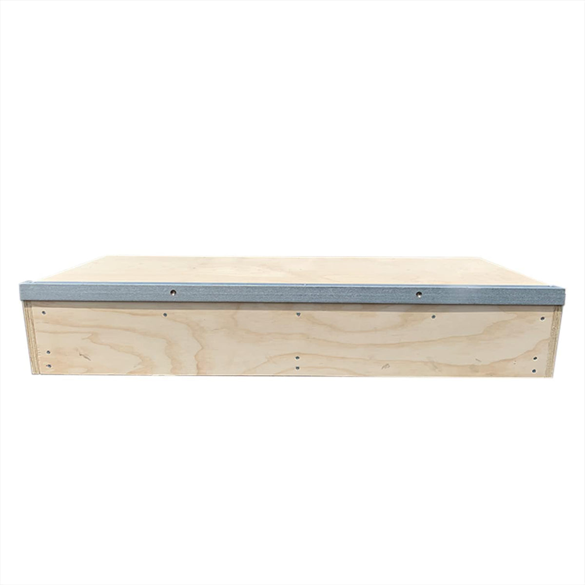 OC Ramps 4 ft Grind Box - Durable Skate Boxes for Grinding - Wood Skateboarding Obstacle with Metal Rail - Great for BMX, Scooters, Snowboarding and Inline Skaters as Well